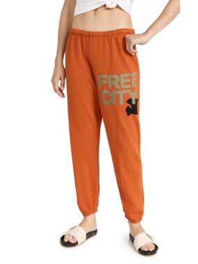 Free City Women’s Logo Sweatpants  Full Length Size XS EXCELLENT CONDITION